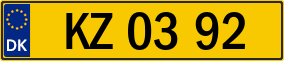 Trailer License Plate